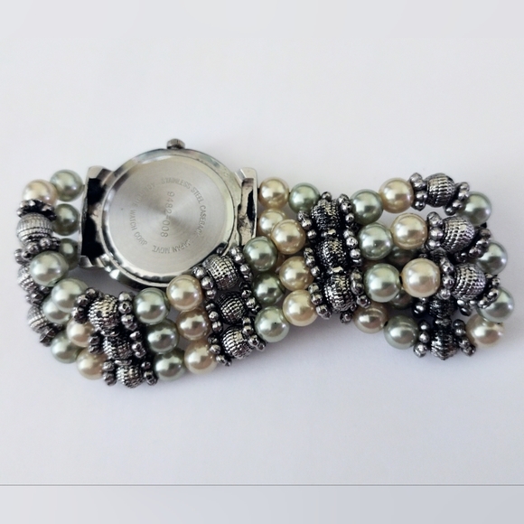 Boca Classics Vintage Beaded Wrist Watch 6.5"-7" - Picture 3 of 7